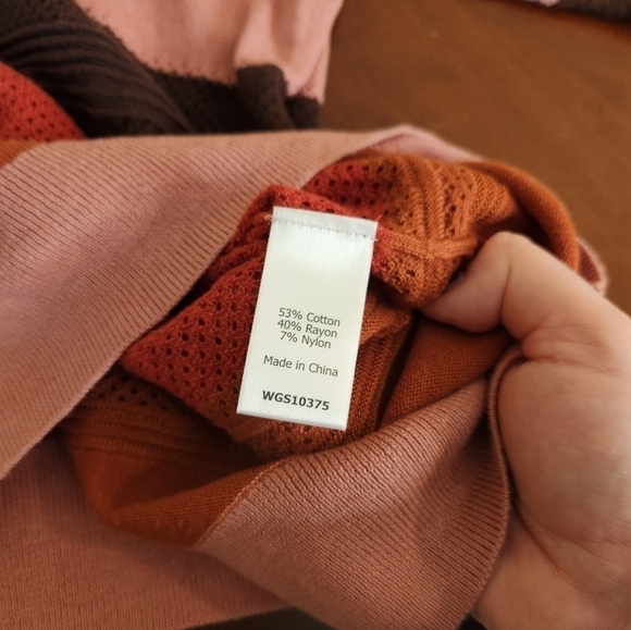 Market & Spruce Wide Stripe Crew Neck Sweater Size Small - Picture 6 of 9